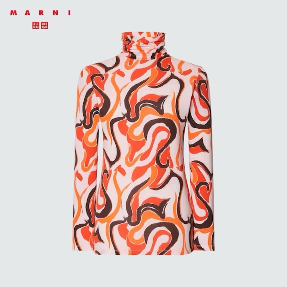 Marni Heat tech Uniqlo thermal layer top roll neck Size SMALL NEW